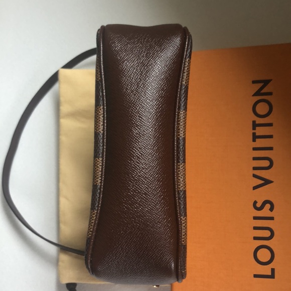 Auth. LV Damien Ebene mini canvas wristlet pouch-no box included - Picture 13 of 13